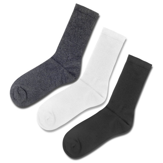 Embroidered Crew Socks Colour Range